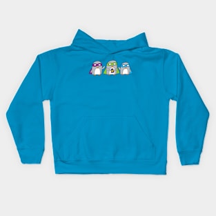 Superhero Penguin Friends Kids Hoodie